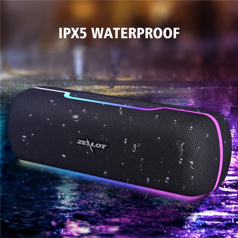 Zealot S55 SoundBox Touch Control Wireless Speaker 10W Portable Wireless Speakers Stereo Sound Box With Bass And Built-in Mic; Christmas Gift For Women/Kids/Children/Men/Adults