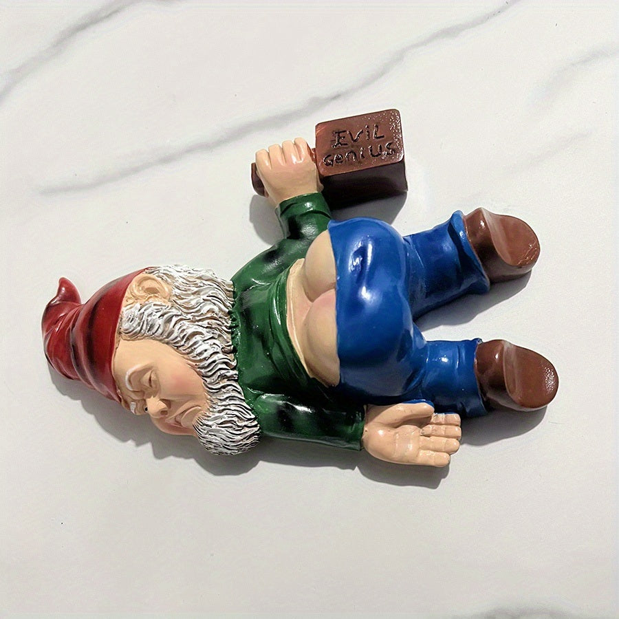 1pc Drunken Garden Gnome Statue; 5.91inch Resin Garden Gnome Crafts; Garden Decoration; Creative Garden Statue Decor; Weatherproof Funny Garden Gnome Ornament For Outdoor Indoor