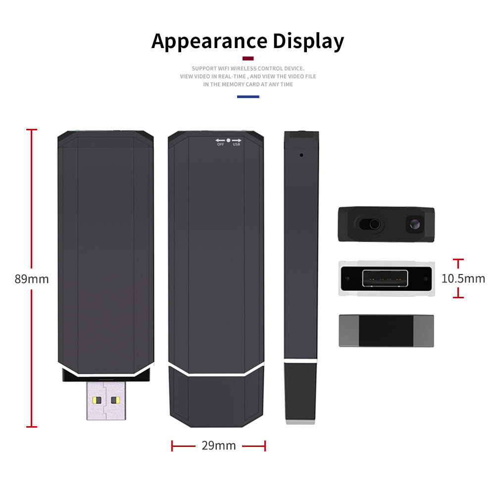 UC80 USB Flash Disk Secret Camera Wireless Wifi Cam For Meeting Support 128GB TF Card 2022 New Design built in 32GB