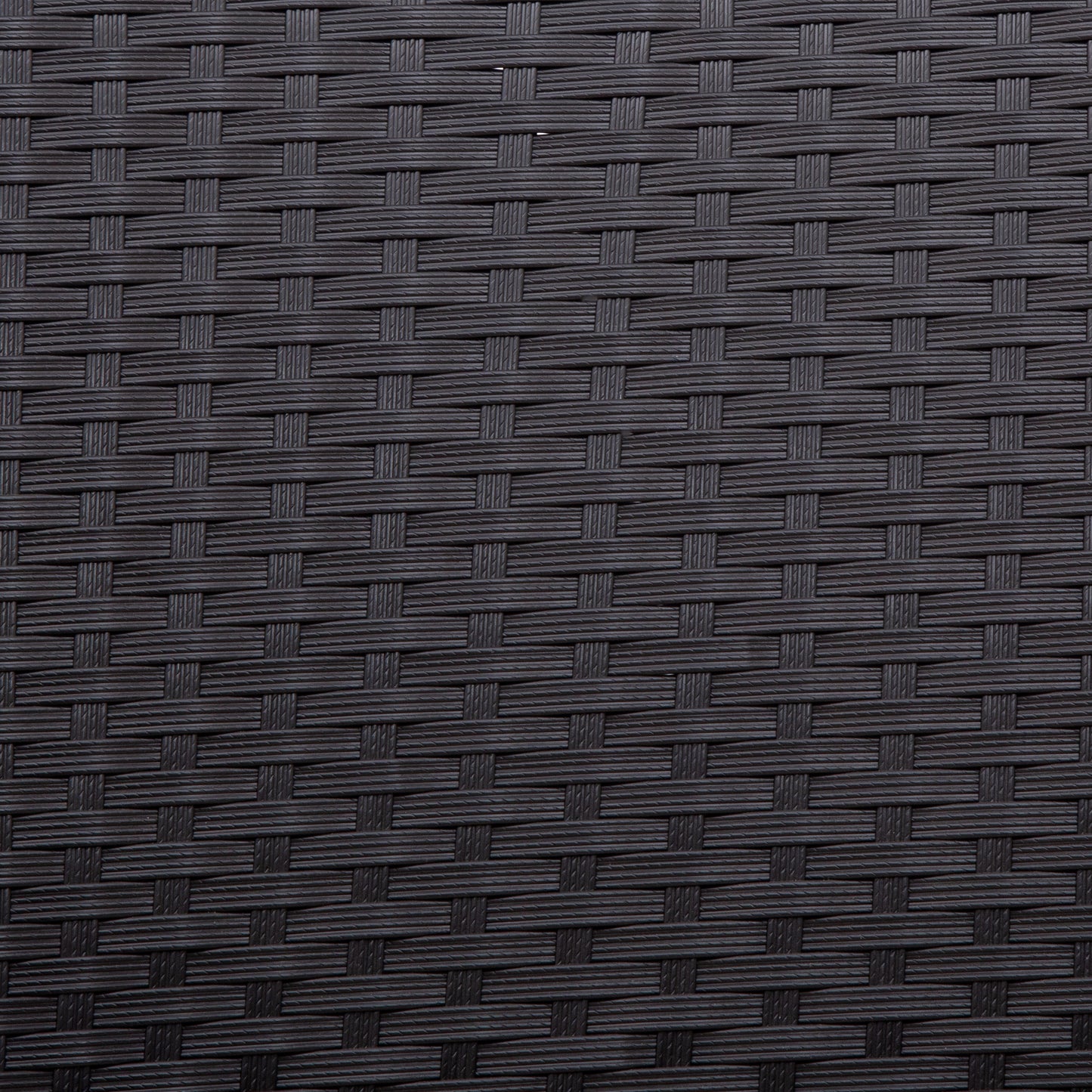 7-piece Outdoor Wicker Dining set - Dining table set for 7 - Patio Rattan Furniture Set with Beige Cushion (Black)