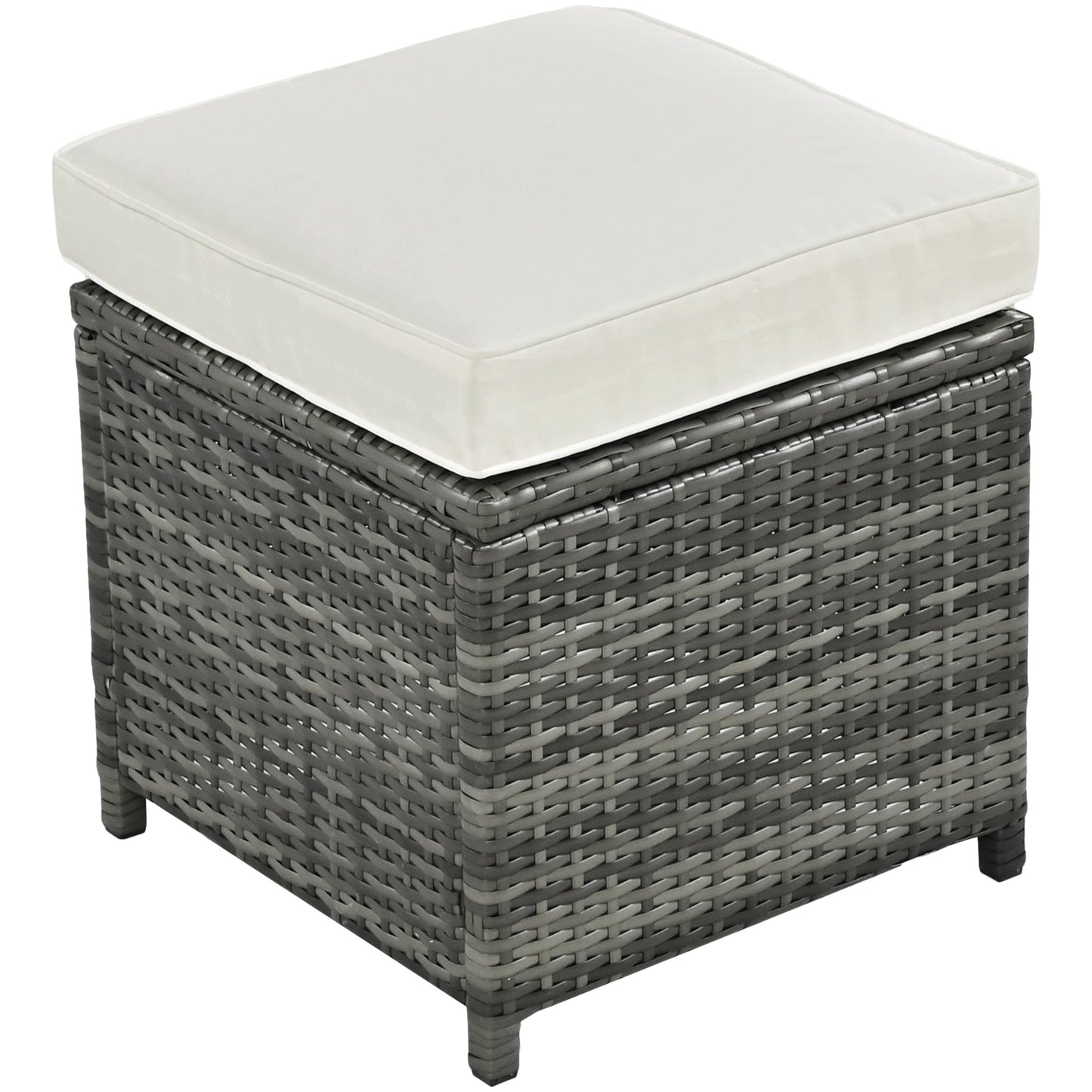 Outdoor 6-Piece All Weather PE Rattan Sofa Set; Garden Patio Wicker Sectional Furniture Set with Adjustable Seat; Storage Box; Removable Covers and Tempered Glass Top Table