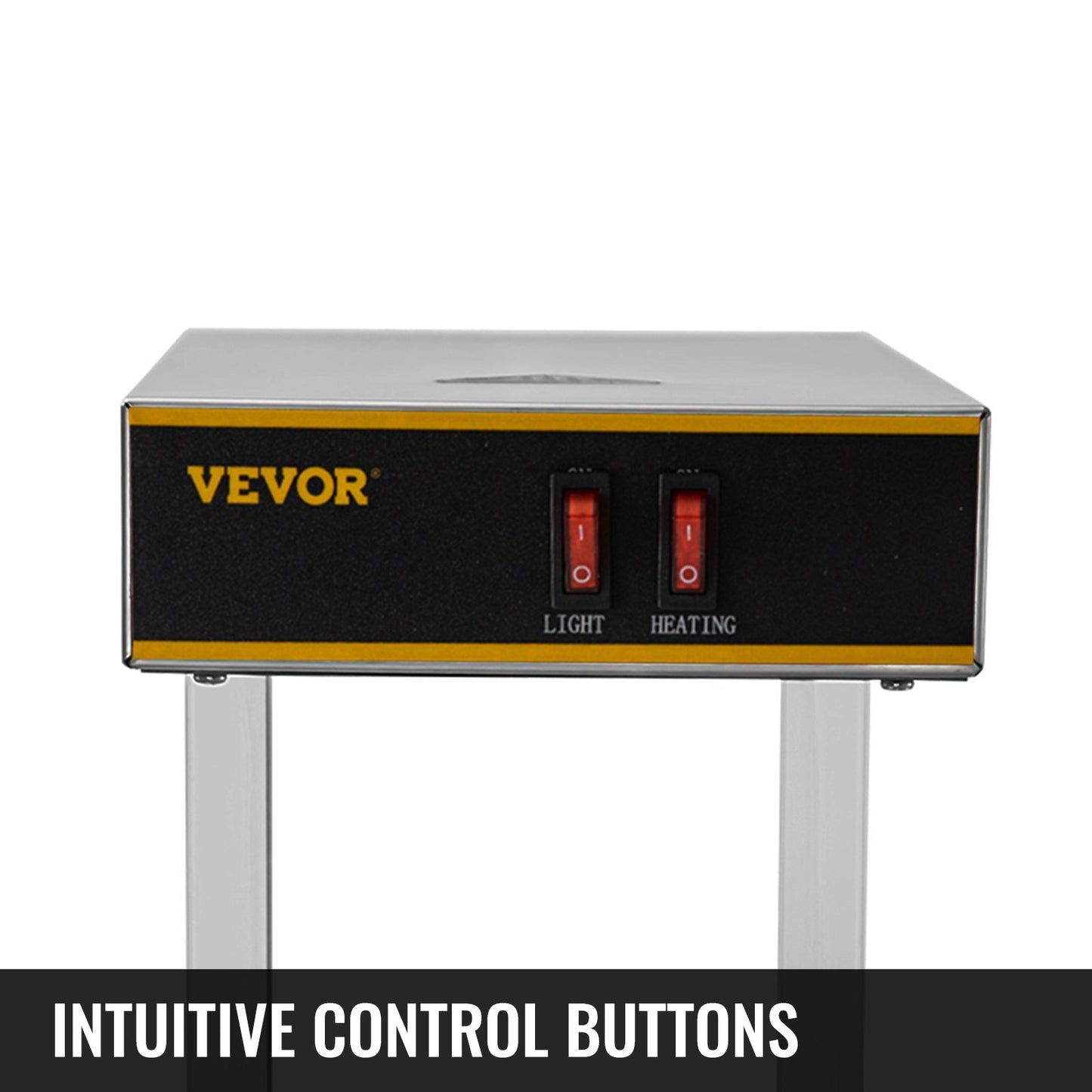 VEVOR 110V French Fry Food Warmer 22"x13"; 1000W French Fry Heat Lamp; Stainless Steel Heat Lamp Warmer 86-185?; Food Warmer Diaplay for French Fry; Heat Lamp Commercial for Fry Chicken