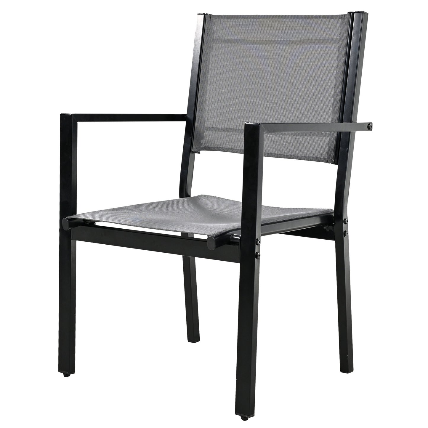 U-Style High-quality Steel Outdoor Table and Chair Set, Suitable for Patio, Balcony, Backyard.