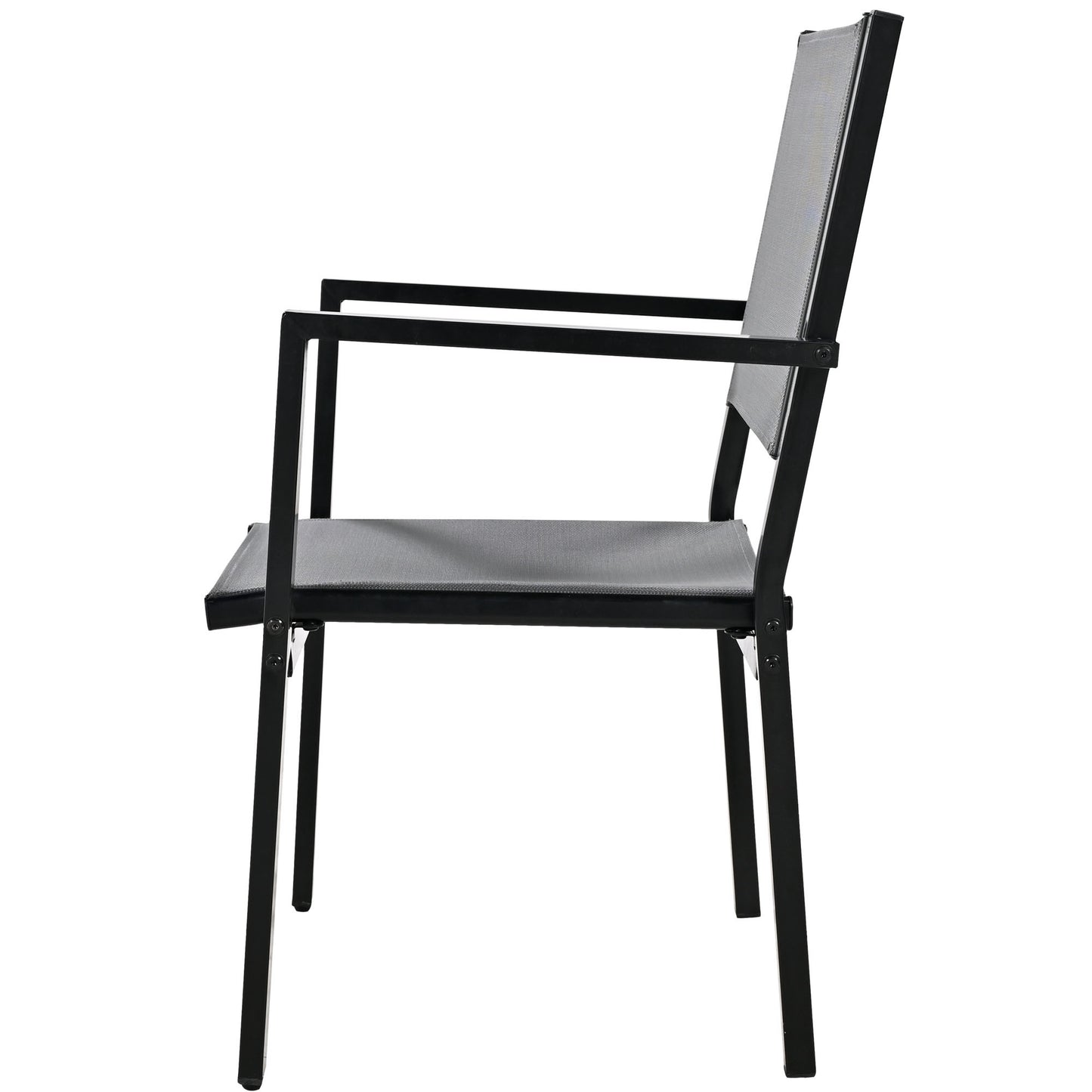 U-Style High-quality Steel Outdoor Table and Chair Set, Suitable for Patio, Balcony, Backyard.