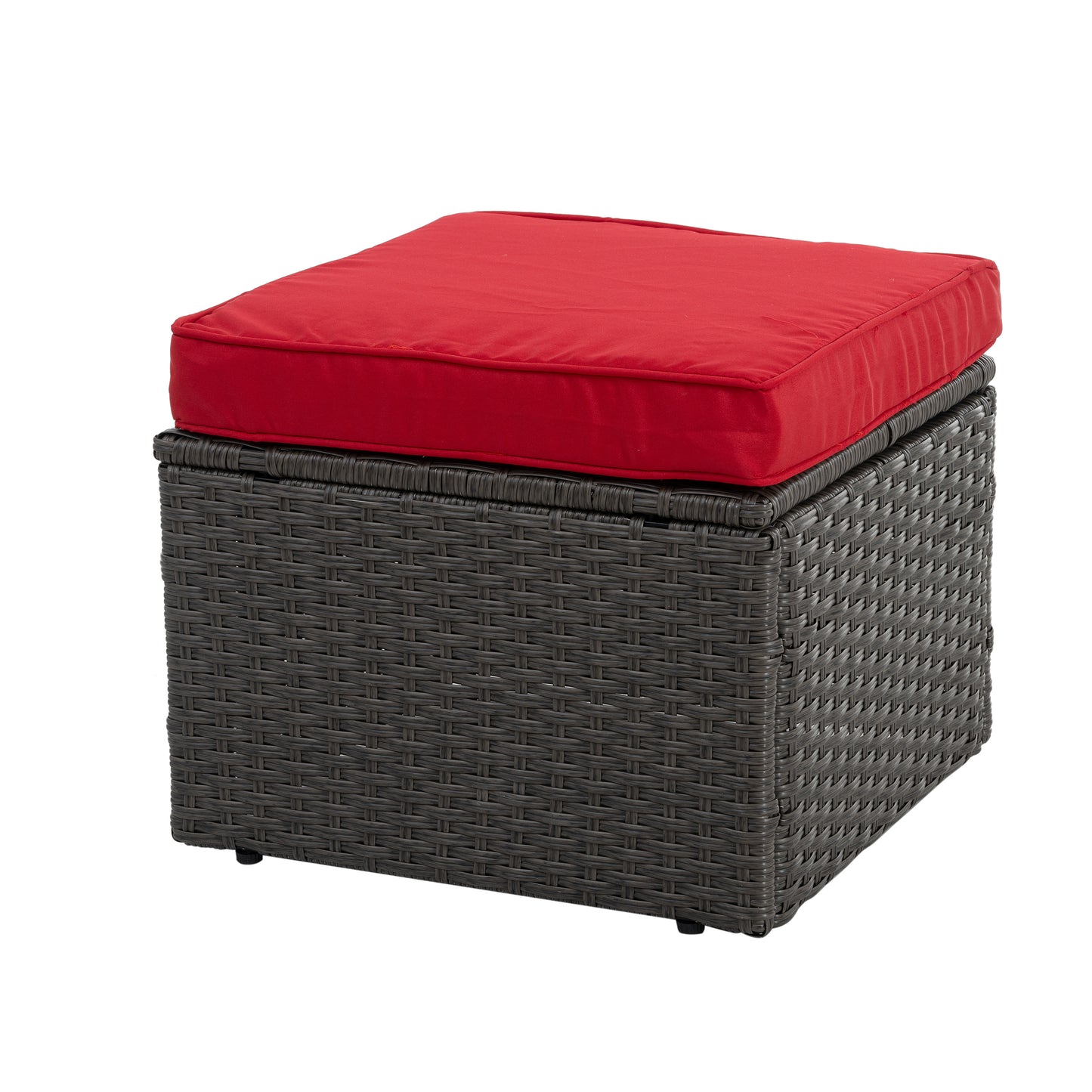 Patio Furniture, Outdoor Furniture, Seasonal PE Wicker Furniture,7 PCS Set Wicker Furniture with Lounger Sofa