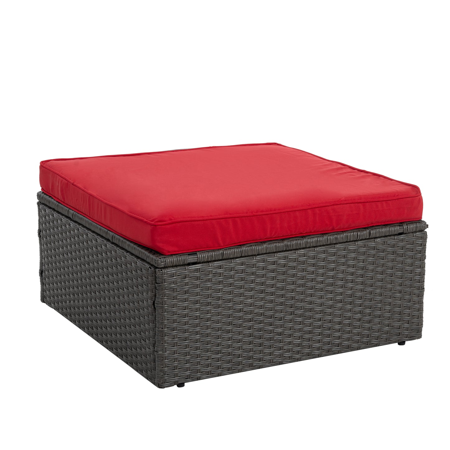 Patio Furniture, Outdoor Furniture, Seasonal PE Wicker Furniture,7 PCS Set Wicker Furniture with Lounger Sofa