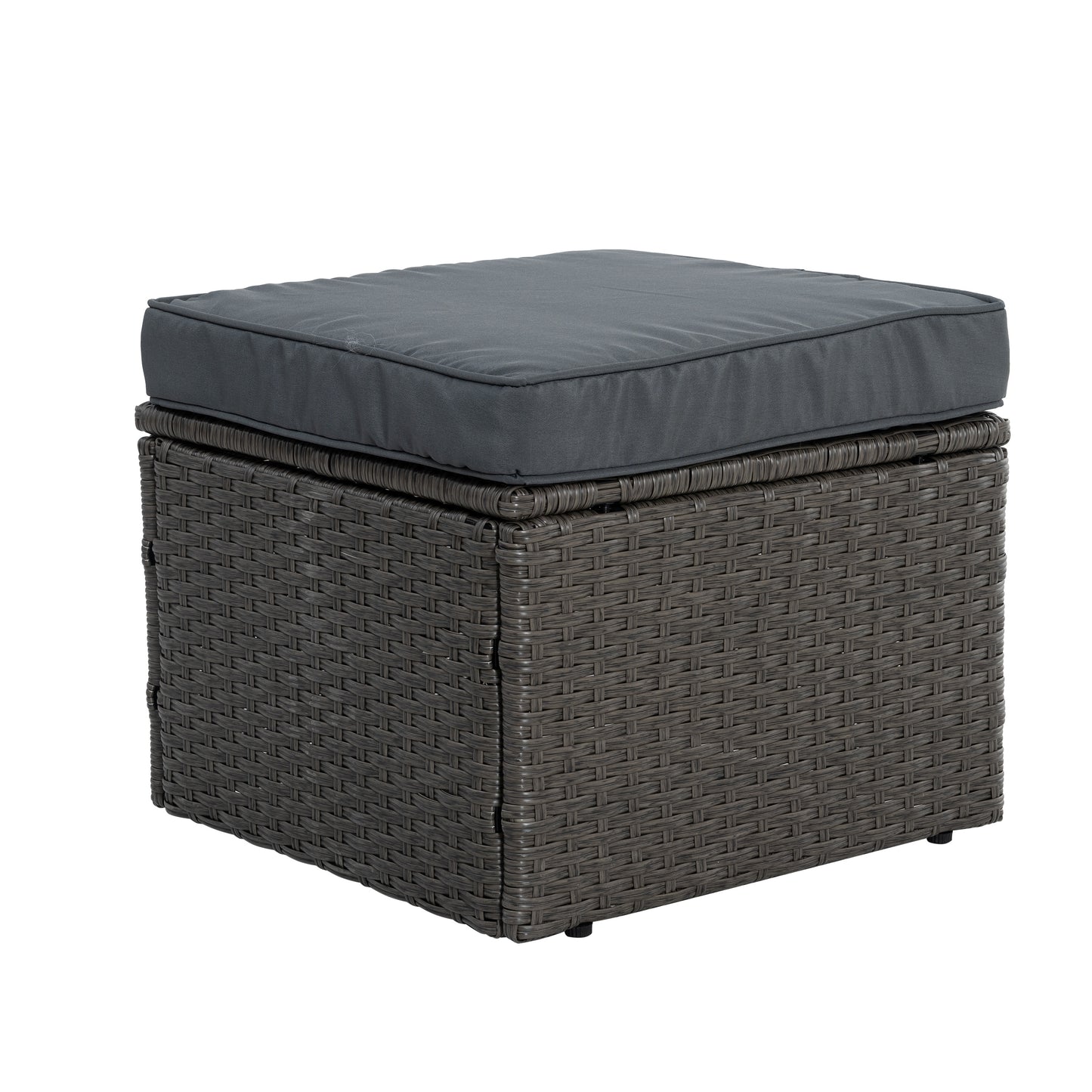 Patio Furniture, Outdoor Furniture, Seasonal PE Wicker Furniture,7 PCS Set Wicker Furniture with Lounger Sofa