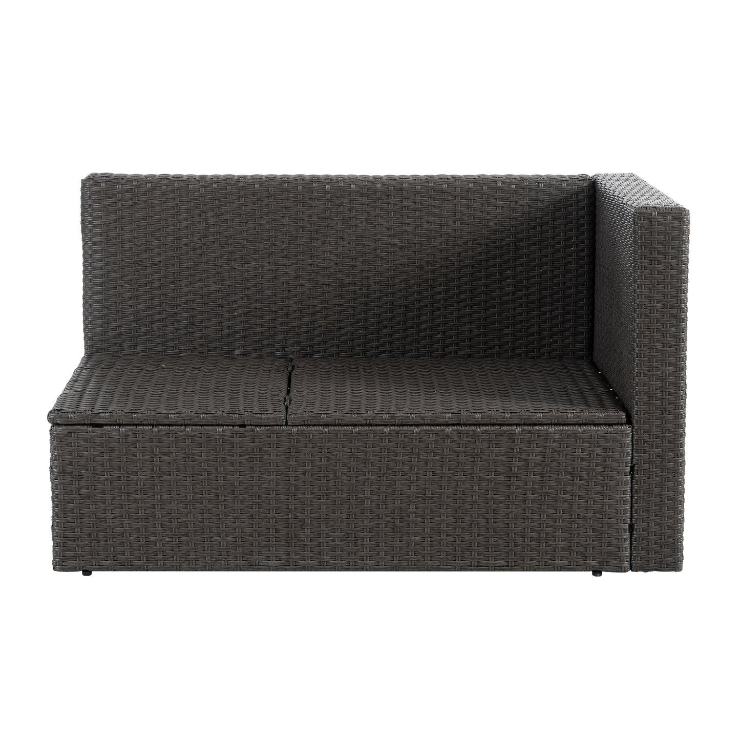 Patio Furniture, Outdoor Furniture, Seasonal PE Wicker Furniture,7 PCS Set Wicker Furniture with Lounger Sofa