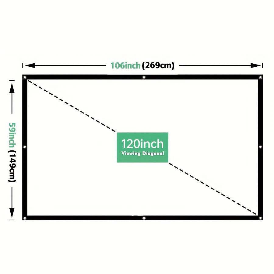 Portable Home Theater Projector Watch Anywhere on 60120 Inch Screen