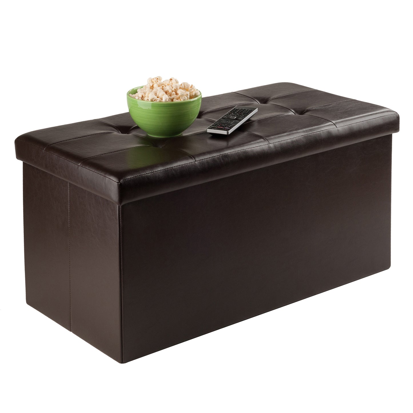 Ashford Ottoman with Storage Faux Leather