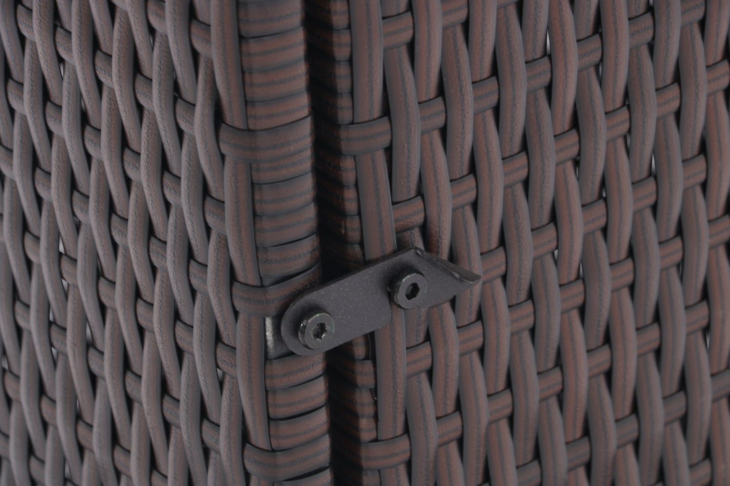 5-Piece Outdoor Conversation Bar Set,All Weather PE Rattan and Steel Frame Patio Furniture With Metal Tabletop and Stools for Patios, Backyards, Porches, Gardens, Poolside (Dark Coffee)