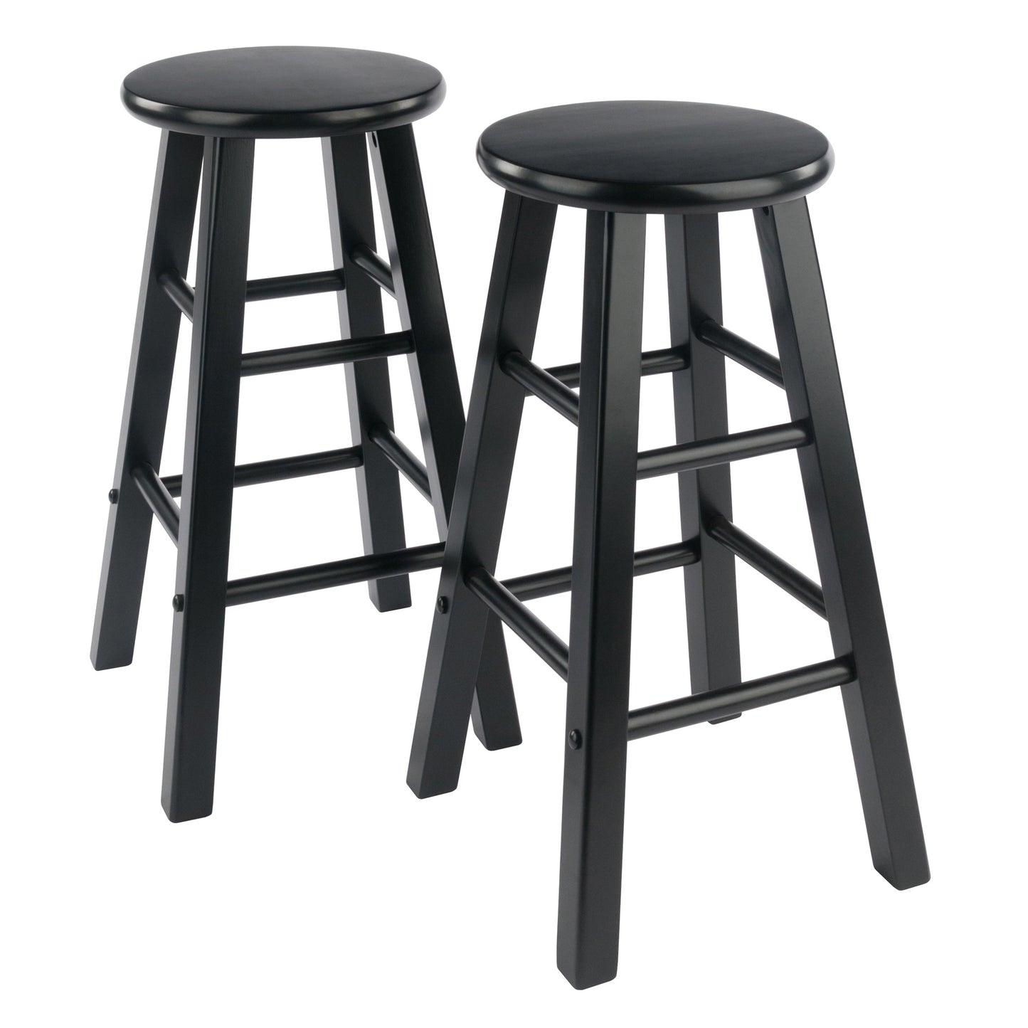 Element Counter Stools; 2-Pc Set; Black