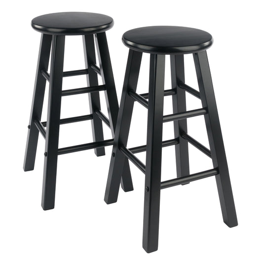 Element Counter Stools; 2-Pc Set; Black